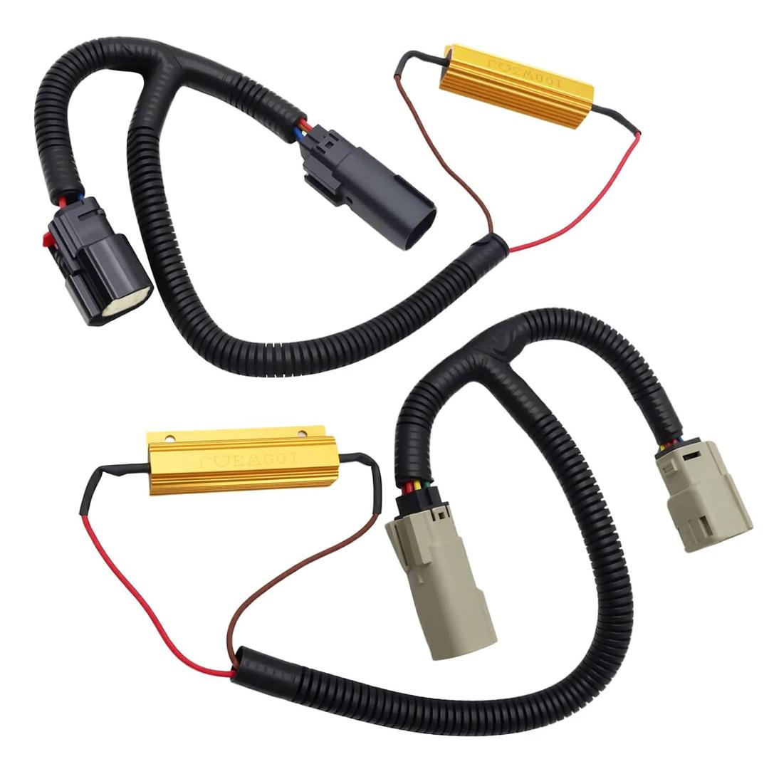 2PCS Tail Light Conversion Harness Compatible with GMC Sierra 2500 3500 Denali 2016-2018, Chevrolet Silverado 2500 3500 LTZ 2016-2018, 2500 3500 2019, LED Harness Wiring Connector