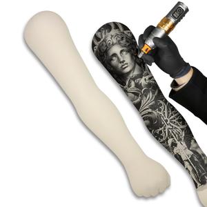 Tattoo Practice Arm, Realistic Fake Skin Waterproof for Tattoo Artists Display and Technique Improvement, Durable Model Arm for Training and Portfolio Showcase (WHITE)