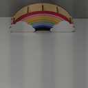 Bright Creations Rainbow Wooden Pen Holder for Desk Accessories, Cute School Supplies (12.6 x 5.04 x 2.32 In)
