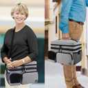 Double Layers Medicine Bag with Insulated Compartment Pill Bottle Organizer with Lockable Zipper,Travel Medicine Organizer with Soft Shoulder Straps for Pill Bottles, Medical Supplies