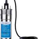 ECO-WORTHY 24V Well Pump 3.2GPM 4" Stainless Steel, Max Lift 230FT Deep Well Water Pump/Alternative Energy Solar, Well Pump Solar Water Pump