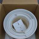 LE TAUCI Ceramic Pots for Plants, 10/8/6 Inch Indoor Planters with Draiange Hole, Silicone Plug & Mesh Pad, Modern Rasied-Dots Pots for Home Office, Set of 3, Glossy, Arctic White