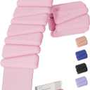 Weighted Bangles | Adjustable Wrist and Ankle Weights for Women 1LB Each (Set of 2) | Ankle Weights for Yoga, Pilates & Walking | Leg & Arm Weights for Men | Home & Gym Workouts (Pink)
