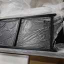 Denkee Large Bakers Rack with Power Outlets, 38 Inch Microwave Stand with Storage, 5-Tier Coffee Bar Stand, Industrial Kitchen Shelf Rack, Black