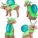 Yoption Dog Snail Costumes, Pet Halloween Cosplay Hoodie Funny Outfits Apparel for Puppy Dogs Kitten (S) (11.8'' in Neck Girth, 14.2'' in Chest)