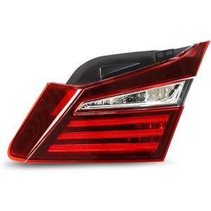 Inner Halogen Tail Light Passenger Side Compatible with Accord Sedan 2016 2017 Rear brake Lamp Taillight 34150T2AA21 HO2803109 34150-T2A-A21