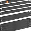 Tecmojo 1U Blank Panel, Plastic Rack Blank Panel, Rack Mount Plate for 19 in Server Rack Enclosure or Network Cabinet, Toolless Mounting, Black(10 Pack)