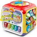 VTech Sort and Discover Activity Cube, Red, 9.3" X 9.7" X 8.7"