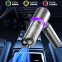 Vacuum/Air Duster 80,000RPM Super Power Mini Car Vacuum Cleaner 4-in-1 air Blower Gun Air Duster & Air Blower & Pump Hand Electric air Duster Handheld dust Blower Blower Cordless (Purple)