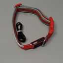 LED Dog Collar, Light Up Dog Collar USB Rechargeable, Brightest Dog Lights for Night Walking, Adjustable Dog Collar Light for Dog Safety(Large, Ruby Red)