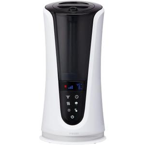 Homedics Ultrasonic Humidifier Large Deluxe Air Humidifiers for Bedroom, Plants, Office Cool and Warm Mist Humidifiers, Essential Oil Pads and Built-In Timer, 5 Mist Settings, White and Black