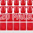 20 Pack Tool Battery Holder Compatible for Milwaukee M18 18V Battery Drill, 10 PCS Tool Holders and 10 PCS Battery Holders with Screws