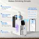 Waterdrop M6SL Mineral Reverse Osmosis Water Filter Countertop, Room-Temp | Glass Pitcher, NSF/ANSI 58 Certified, 8-Stage RO Filtration System, Reduce PFAS/TDS, 3:1 Pure to Drain, Installation-Free