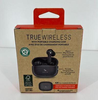 Helix/Retrak True Wireless Earbuds Black Bluetooth Headphones and Headsets