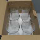 Cheardia 6 Pack Hurricane Glass, 14 oz Pina Colada Glasses Clear Tulip Drinking Cups for Juices, Cocktails, Full-Bodied Beer, Tropical Drinks, Water, Beverages