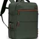 U.S. Traveler Vista Way 3-Piece Travel Set, 21-Inch Carry-on Hardside with TSA Lock, 18-Inch Travel Backpack with Laptop Sleeve, Toiletry Bag, Green