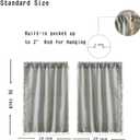 RoomTalks Sage Green Boho Farmhouse Kitchen Curtains 36 Inch Length Striped Summer Spring Cute Modern Chic Cotton Polyester Tassel Short Cafe Curtains for Small Window Kitchen Bohemian Decor