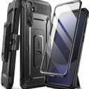 SUPCASE for Samsung Galaxy S24 FE Case with Stand & Belt-Clip, [Unicorn Beetle Pro] [Built-in Screen Protector] [Military-Grade Protection] Heavy Duty Rugged Phone Case for Galaxy S24 FE, Black