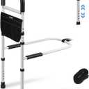 Panta Bed Rails for Elderly Adults Safety, Adjustable Bed Assist Rails for Seniors,Black, 12.4"W x 39.57"H