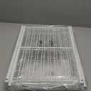 SUFAUY 2-Tier 33" Wide Shoe Rack, Closet Metal Shoe Rack Organizer Heavy Duty, Stackable, White