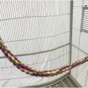 34 Inch Flex Rope (Large) - Bendable Fun Climbing Perch Cage Accessory Toy - Sugar Gliders, Squirrels, Degus, Marmosets, Monkeys, Parrots, Birds, Rats & Other Small Animals