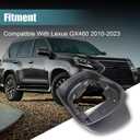 GXARTS Right Side Rearview Door Mirror Cover Housing Compatible With Lexus GX460 2010 2011 2012 2013 2014 2015 2016 2017 2018 2019 2020 2021 2022 2023