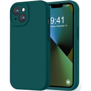 LOVE 3000 Designed for iPhone 13 Case, Premium Silicone with [Camera Protection] [Soft Anti-Scratch Microfiber Lining] Shockproof Protective Phone Case for iPhone 13 Women Men Girls 6.1", Teal