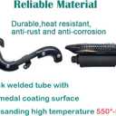 QYMOTO Performance Mini Bike Exhaust Muffler for CT200U-ex Silencer Kit with Pipe Exhaust for Coleman CT200U BT200X,Axis M200 Minibike with Heat Shield Protection