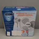 EZ-Chill 16 Oscillating Pedestal Fan, 3-speed Options, 90-Degree Oscillating Head, Adjustable Height and Tilt, Powerful Air Flow, White, MTSP15-16AZ