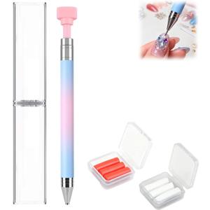 2026 Automatic Refillable Wax Pen, Diamond Art Painting Pen with Wax,Diamond Art Accessories Refillable Wax Pen for Diamonds Arts Nail DIY Craft(Gradient Blue)