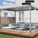 10x12ft Clear Waterproof Tarp with Grommets, Upgraded Edge Heat Fused Tear Resistant Clear Heavy Duty Tarps for Patio Fencing, Rain, Wind, Cold, Chicken Coops, and MoreWindproof Rope+Tie-Downs