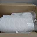 EMMTEEY Full Body Bath Pillow for Tub,Bathtub Pillow for Head and Neck Support, Soft Tub Pillow for Comfort, Non-Slip Bath Cushion for Women, Men and Seniors Bath Accessories (White, White)