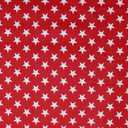 Richlin Fabrics Star Print, White on Red