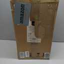 Amazon Basics Rectangular Small Trash Can with Lid and Soft-Close Foot Pedal for Bathroom, Bedroom, Living Room, Office, Smudge Resistant, 20l / 5.3 gallon, Nickel