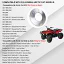 Front or Rear Brake Rotor Disc Compatible with Arctic Cat 250 300 400 450 500 550 650 700 1000 HDX 500 700 Prowler 700 1000 Wildcat 1000 OEM # 1436-164 0402-009 1402-225 0402-482 0402-874