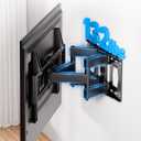 USX STAR Full Motion TV Wall Mount for 37-85 Inch TVs Mounts Up to 132lbs, Fit 16" Wood Stud, Max VESA 600x400mm, Swivel and Tilt Articulating Wall Mount TV Bracket,Fit Most 55+ 65 70 75 inch TVs
