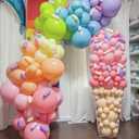 165 Pcs Pastel Balloon Garland Kit, Rainbow Pastel Color Balloon Arch, Colorful Candy Macaron Balloons Differents Size 18/12/10/5 Inch for Baby Shower Wedding Girl Princess Birthday Party Decoration