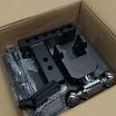 Adjustable Trailer Hitch, Heavy Duty Tow Hitch Fits 2.5" Receiver, Dual Ball (2" x 2-5/16"), 5" Drop, 19,000 GTW, with Dual Locking Pins