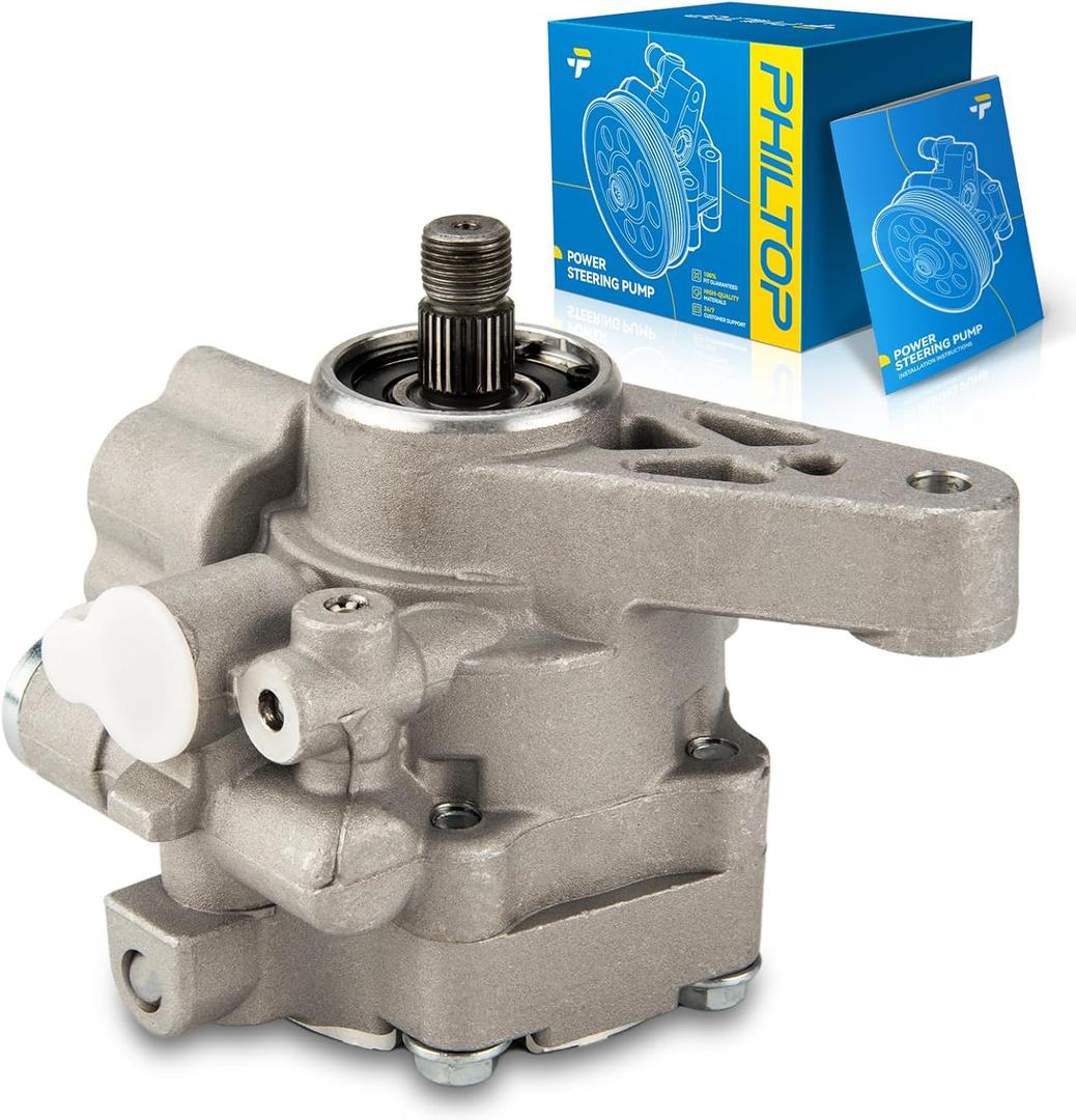 PHILTOP 21-5267 Power Steering Pump OE Fit For Civic 2001 2002 2003 2004 2005, Power Assist Pump 06561PLA505RM, 56110PLA013, 56110PLA023, 56110PLA023RM, Automotive Replacement Power Steering Pumps