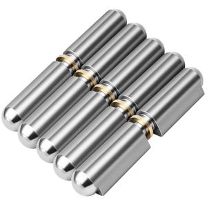 Zonon 5 Pcs 3 Inch BBQ Smoker Bullet Weld on Bullet Hinge Carbon Steel Weldable Barrel Hinges Heavy Duty for Swing Door Trailer Ramp, No Zerk