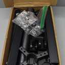 BONTEC Mobile TV Stand with Tilt Function, Rolling TV Stand for 23-60" LED, LCD, OLED TVs, Holds up to 88lbs, Max VESA 400x400mm, Adjustable Media Shelf (Black, 17.1x15.1x53.1 in)