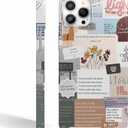 Christian Verses Case Compatible with iPhone 15 Pro,Jesus Sayings Quotes Collage,Smooth Tough PC Full Cover Case for iPhone 15 Pro