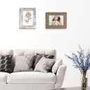Golden State Art, 5x7 Picture Frame - Country Wood Grain Style - Tabletop Display, Back Hangers for Wall Display - Great for Photos, Gift, Pictures, Wedding, Portraits (2 Pack, Mix)
