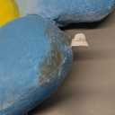 Sioloc Flower Shaped Throw Pillow - Butt Cushion & Seating Cushion, Cute Room Decor & Plush Pillow for Bedroom, Sofa, Chair (Blue, 29.5" )