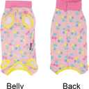 2 Packs Pet Dog Recovery Onesie Suit for Dogs Cats After Surgery,Dog Abdominal Wounds Bandages Cone E-Collar Alternative. (Pink, M) (M)