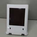 Sealegend Magnetic Lint Bin for Laundry Room with Dryer Lint Brush, Wall Mounted Metal Trash Can with Lid for Dryer, Space-Saving Laundry Organization and Storage, White