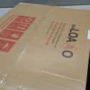 LOAAO 24X32 Inch Black Metal Framed Bathroom Mirror for Wall, Matte Black Bathroom Vanity Mirror Farmhouse, Large Rounded Rectangle Mirror, Anti-Rust, Hangs Horizontally or Vertically