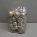 Christmas Ball Ornaments - 30pcs Shatterproof Christmas Ornaments Set Plastic Hanging Christmas Decorations for Xmas Tree Holiday Party Decor, 6 Styles in 4 Sizes (Champagne)