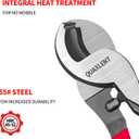 10 Inch Large Cable Cutter Heavy Duty High Leverage Big Wire Cutting Plier Tool for 4/0 Aluminum 2/0 Soft Copper and 100PR 24AWG Comm Cable, Blue