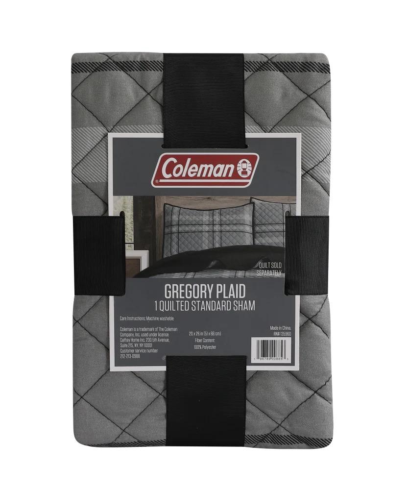 Coleman Casey Plaid Quilted Sham - 1 Each 20x36 in